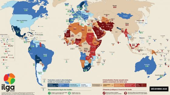 des progrès mais 69 pays criminalisent toujours les relations de même sexe